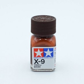 타미야 X9 브라운 유광 10ml 에나멜도료 TAMIYA, 1개