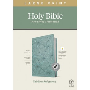 NLT Lage Pint Thinline Refeence Bible Filament Enabled Edition (Red Lette Leathelike Floal/... Imitation Leathe, Tyndale House Publishes