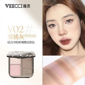 BF VEECCI 브론즈 컨투어 팔레트 올인원 내추럴 스테레오 노즈 섀도우 사이드 매트 하이라이트 4 색, V02__