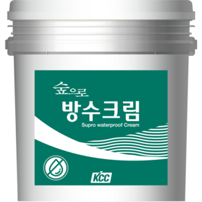 KCC 정품 숲으로 균열보수 방수크림(크랙 균열 보수 방수크림) 수용성 투명 방수재 1.2KG 4KG, 1개