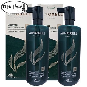 24년 최신상 현대약품 마이녹셀 프레스티지 탈모샴푸 480ml 2통+6ml 1개, 2개