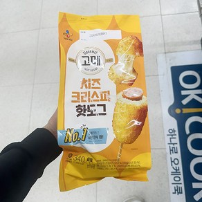 캔디사은품 + 고메 치즈 크리스피 핫도그, 4개, 85g