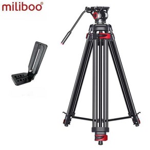 miliboo 602A 방송용 삼각대 전문가용 카메라 DSLR, MTT601A 2세대, 1개