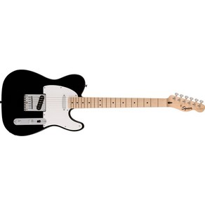 Squier by Fender 스쿠와이어 일렉트릭 기타 Squier Sonic™ Telecaster Maple Fingerboard White Pickguard Black 소프트 케이스 포함