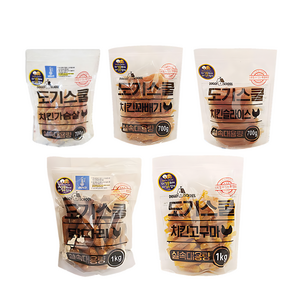 도기스쿨 강아지 간식 치킨 대용량 700g-1kg mod*114nq, 치킨꽈배기700g, 1개