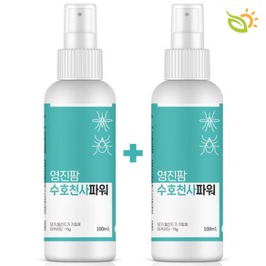 수호천사 100ml 천연 유래 이카리딘 모기기피제 진드기기피제, 2개