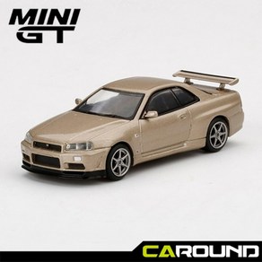 미니지티(348) 1:64 닛산 스카이라인 GT-R (R34) M-Spec - Silica Breath