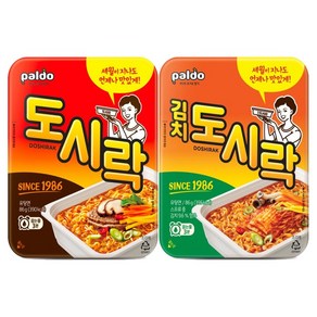 팔도 컵라면 도시락 12입+김치도시락 12입, 1세트