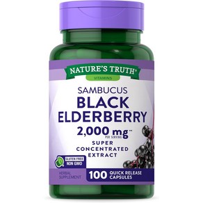 네이처스트루스 삼부커스 블랙 엘더베리 2000mg Nature's Truth Sambucus Black Elderberry