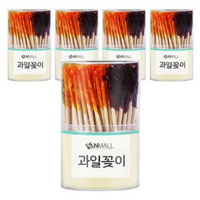 에스앤몰 과일꽂이 이쑤시개 180개입 x 5통 식당 업소용 음식 꼬지 나무 꼬치 꽂요지, 5개