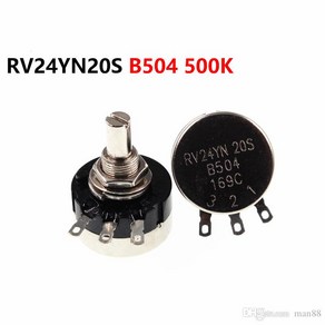 아두이노 RV24YN20S (B504) -500K Ohm COSMOS Tokyo 정품 가변 저항 가변저항기 potentiomete Nut Washe 포함 0.1%의 비밀, 1개