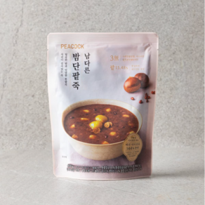 피코크 남다른 밤 단팥죽 400g, 4개