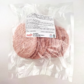 선진FS 소고기83% 정통 수제버거용 비프패티 750g (75g x 10개입) 햄버거, 1개