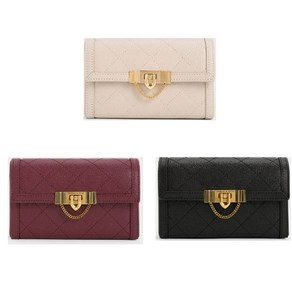 찰스앤키스 탈룰라 퀼팅 푸시-락 클러치 - 버건디 Tallulah Quilted Push-Lock Clutch