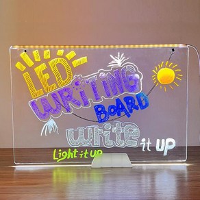 비상 DIY 대형 아크릴 조명 무드등 만들기 LED 네온사인 간판 매뉴 60X40