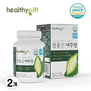 참좋은 여주정 국내산 여주 추출 분말 식약처 HACCP 인증, 90정, 2개