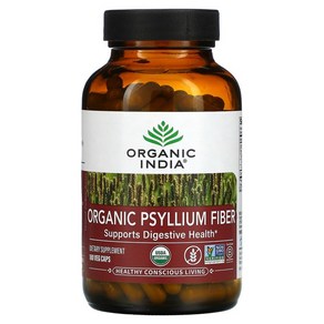 Oganic India 차전자 섬유소 베지캡슐 180정, 1개