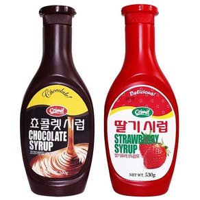 서강 초코시럽 530g + 딸기시럽 530g, 2개