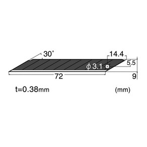 NT 커터칼날 BA-15P 흑날 9MM 박스 캇타 카타 컷터 포장 10매 30도