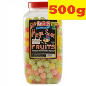 500g 바넷츠 메가 사워 후르츠 과일맛 세상에서 가장신사탕 Barnetts Mega Sour Fruits