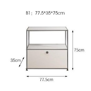 usm가구 USMHalle 모듈 가구 거실수납장 주방찬장, 단일 캐비닛 - B1 모델(기본 흰색)