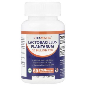 Vitamatic 락토바실러스 플란타럼 DRcaps® 하이프로멜로오스 캡슐 60정, Vitamatic락토바실러스플란타럼DRcaps하이프로멜, 1개