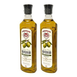 사조대림 해표 압착 올리브유 900ml x 2개