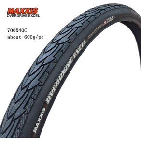 MAXXIS 오버드라이브 엑셀 반대머리 여행용 펑크 방지 오프로드 타이어 700x 40C 35C 29 인치, 한개옵션1