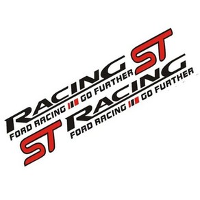 RACING ST 레이싱 스티커 차량용 양방향 튜닝 데칼 화이트 블랙 50cm, RACING ST 블랙, 1세트