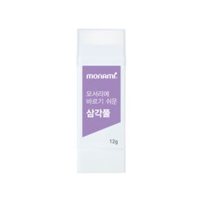 모나미 모서리에 바르기 쉬운 삼각풀, 1개, 12g