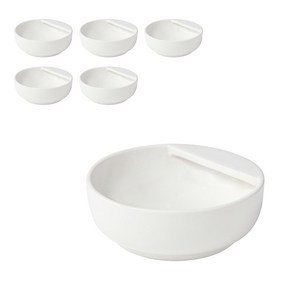 무인양품 MUJI 자기 국자 받침 6p, 6개, 화이트