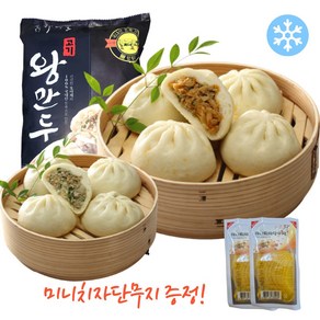 [남대문 가메골손만두] 포실 진짜 고기왕만두 850g(10개입) 김치왕 850g(10개입) (미니단무지5팩증정), 850g, 1개