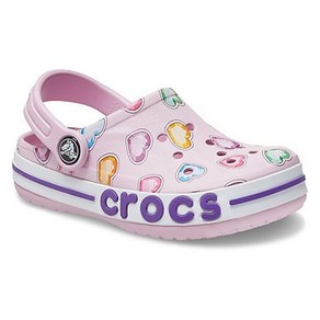 crocs 크록스 키즈 바야밴드 그래픽 클로그 아동 샌들 플립 슬리퍼 207020-6GD