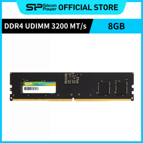 실리콘파워 Silicon Powe DDR4-3200 PC4-25600 UDIMM 데스크탑용 램 패키지 메모리 RAM, 1개