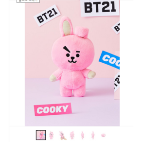 라인프렌즈 BT21 미디엄 스탠딩 인형 쿠키 Cooky 정국 JK, 1개