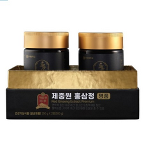 연세대학교 제중원 5중 복합 기능성 6년근 홍삼정 명품(250g x 2병)세트 + 쇼핑백 진세노사이드함유, 250g, 2개