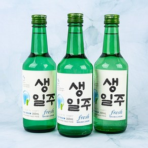 생일주 소주병 스티커 라벨지 [ 소주 라벨 생일 생일선물 선물 20대 30대 센스있는 특이한 좋은데이 참이슬 후레쉬 처음처럼 축하주 ], 1개, 생일주 스티커 (3장)