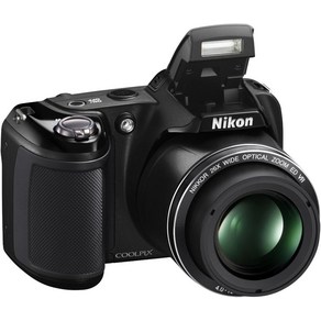 니콘 COOLPIX L330 20.2MP 디지털 카메라 검은색과 새 케이스, 1개