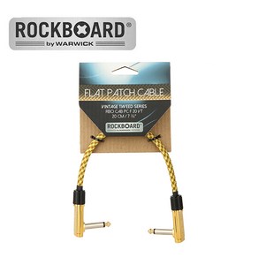 RockBoard Vintage Tweed Patch Cable Gold 20cm 락보드 빈티지 트위드 패치케이블 골드