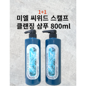 미엘프로페셔널 씨위드 스캘프 클랜징 샴푸800ml 1+1 탈모샴푸 남여공용