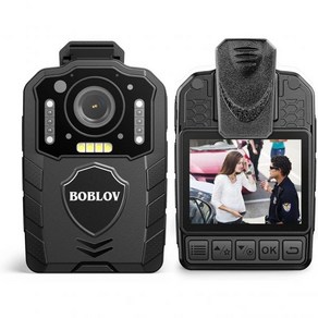 야간 투시 기능 비디오 녹화 시 3000mAh 13 BOBLOV KJ25 1080P/48M 256GB 바디 카메라 하이킹 산책 법 집행 야외 활동, 1개