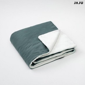 JAJU 침구움직임이 편안한 똑딱이 블랭킷_135x85cm_딥그린, 딥그린