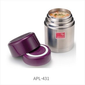 아폴로 보온도시락 보온죽통 APL-431, 485ml