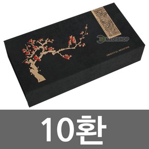 삼단금지싸바리상자(학)10환(공진단상자/공진단케이스), 1개, 블랙