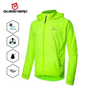 자전거 자켓 라이딩 바람막이 윈드 져지 queshak 남자 방풍 방수 반사 사이클링 재킷 mtb bike long sleeve windbeake sleeveless