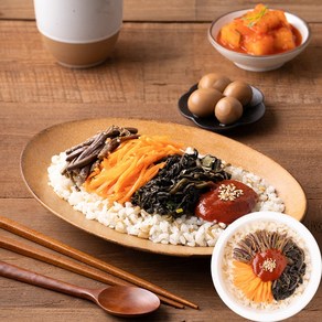 [디자인푸드] wow300 컵밥 산채비빔밥 건강 식단 아침 점심 저녁 직장인 한끼식사 간편식 양많은, 1개, 300g