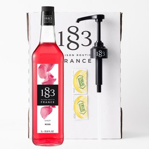 1883 로즈 시럽 1000ml+1883 시럽펌프(트루시트러스 사은품)