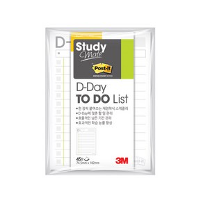 3M)포스트-잇 스터디메이트(657 D-Day투두리스트), 단품