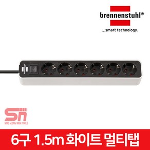 브레넨스툴 고용량 멀티탭 6구 1.5M 9123020063, 1개