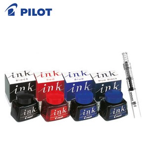 파이롯트 만년필용 병잉크 컨버터, 만년필 잉크 30ml, 블랙(INK-30)